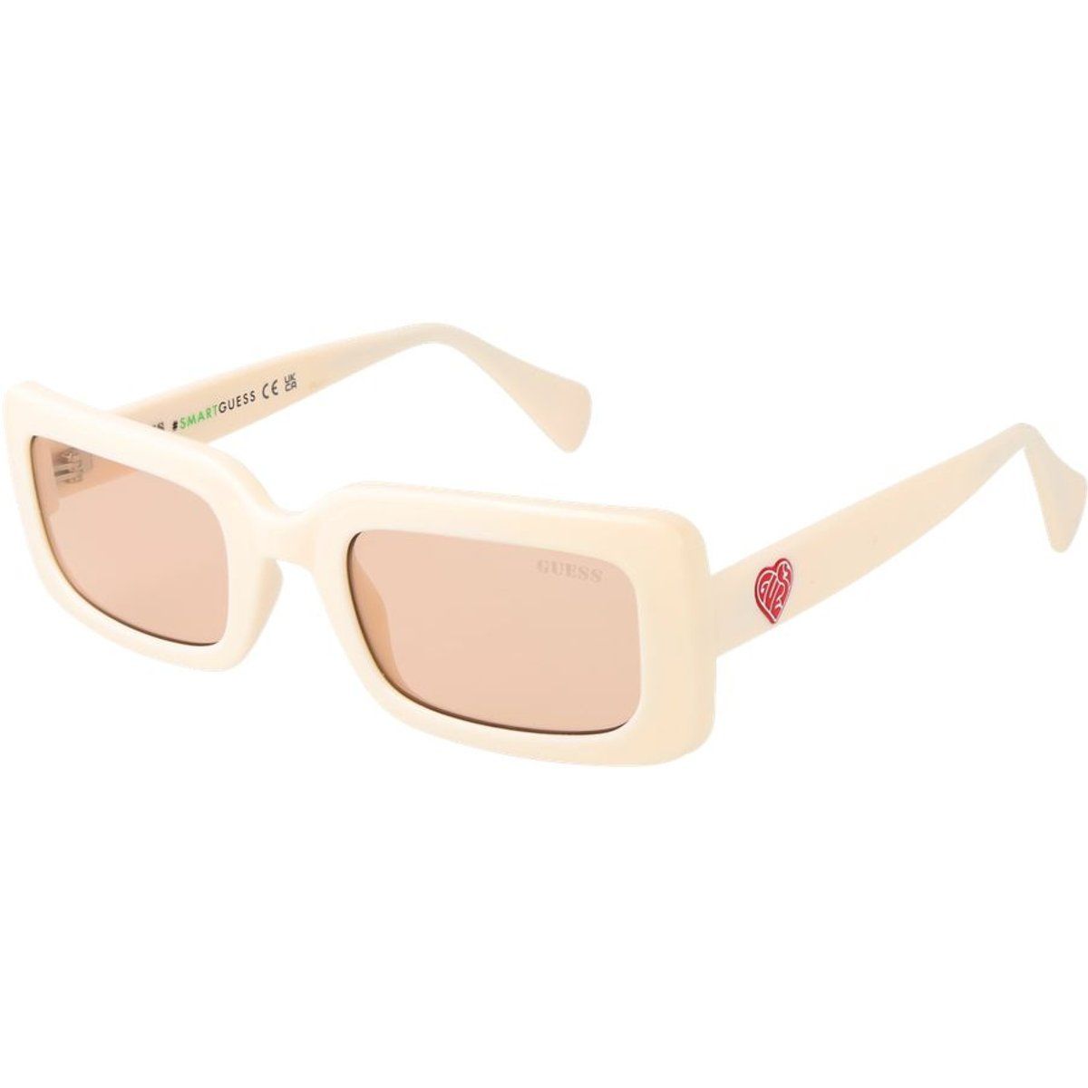 Rechteckige Herz-Sonnenbrille