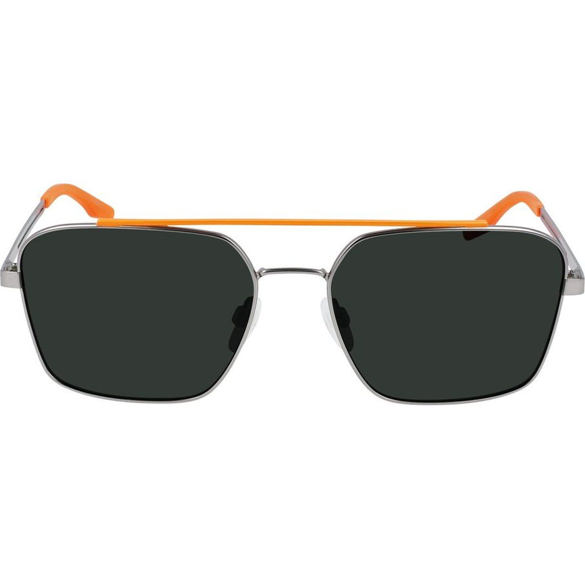 Quadratische Sonnenbrille mit Metallrahmen