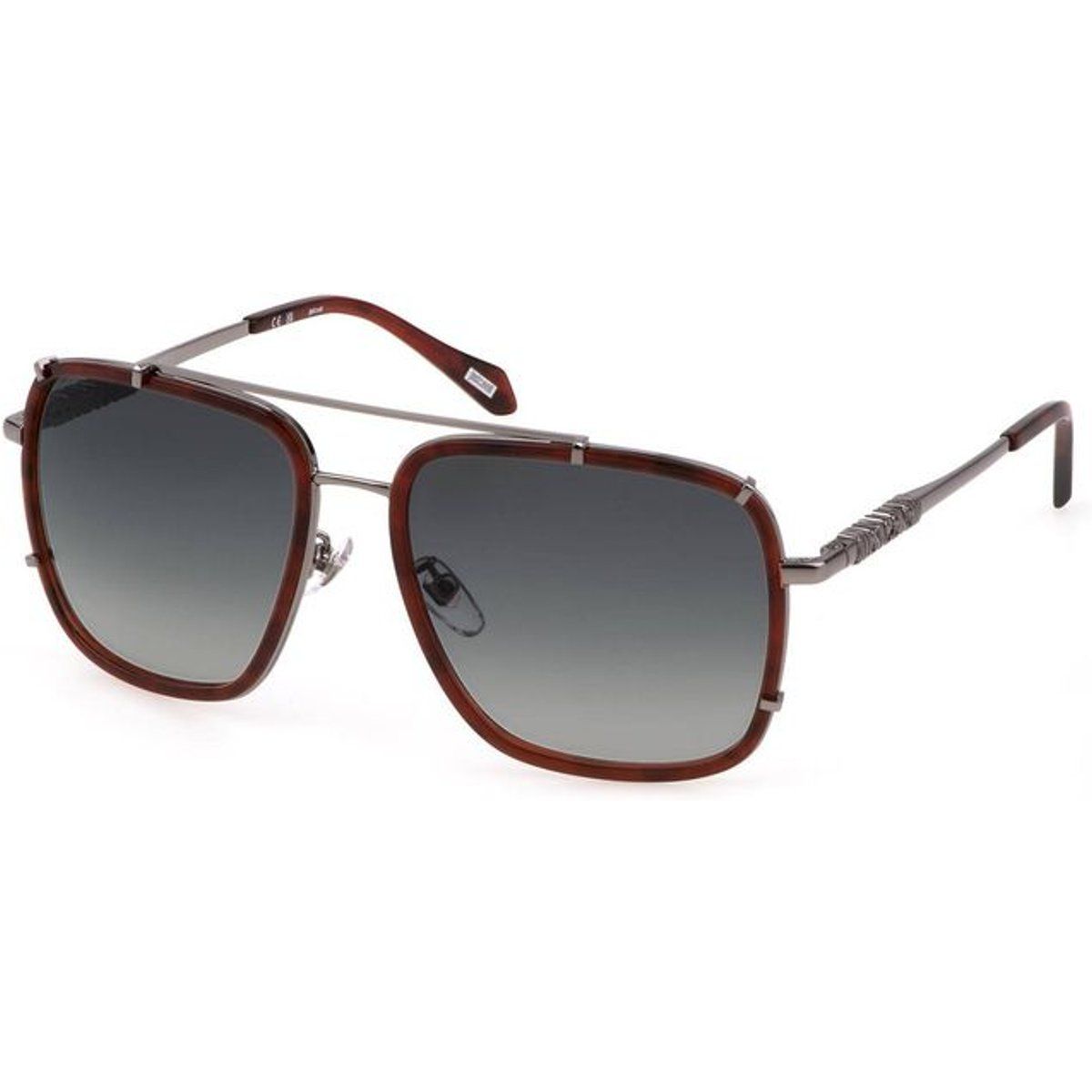 Quadratische Sonnenbrille mit Metallrahmen