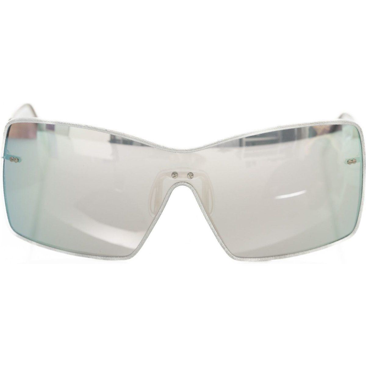 Schild-Sonnenbrille mit verspiegelten Gläsern