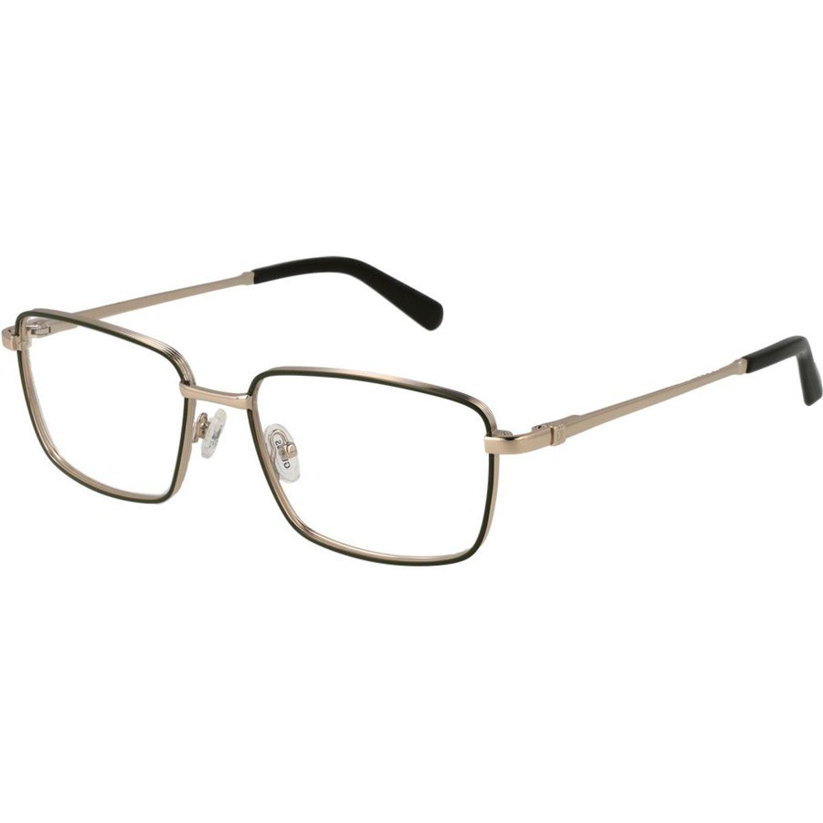Rechteckige Brille mit Metallrahmen