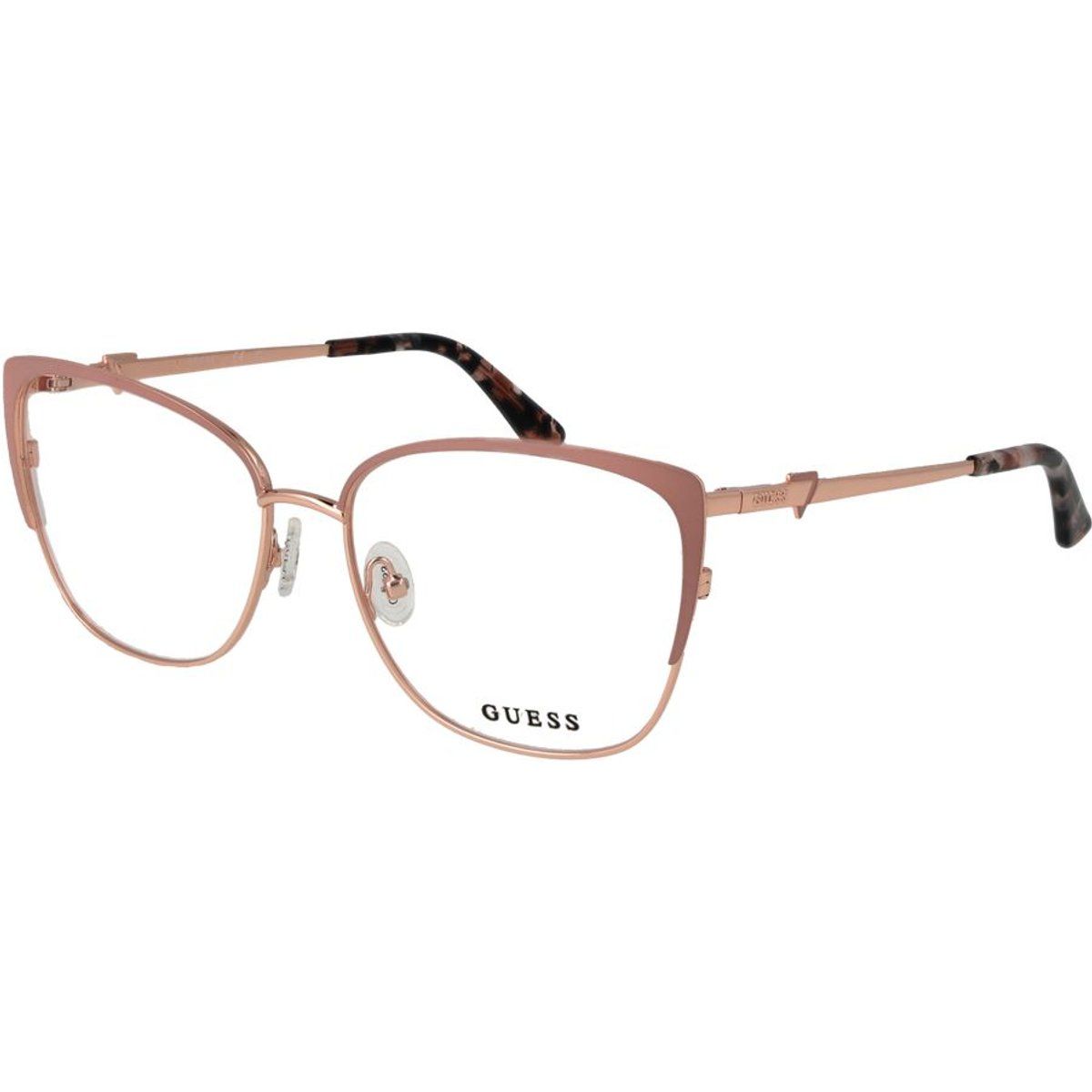 Elegante Roségoldene Metallrahmen Brille