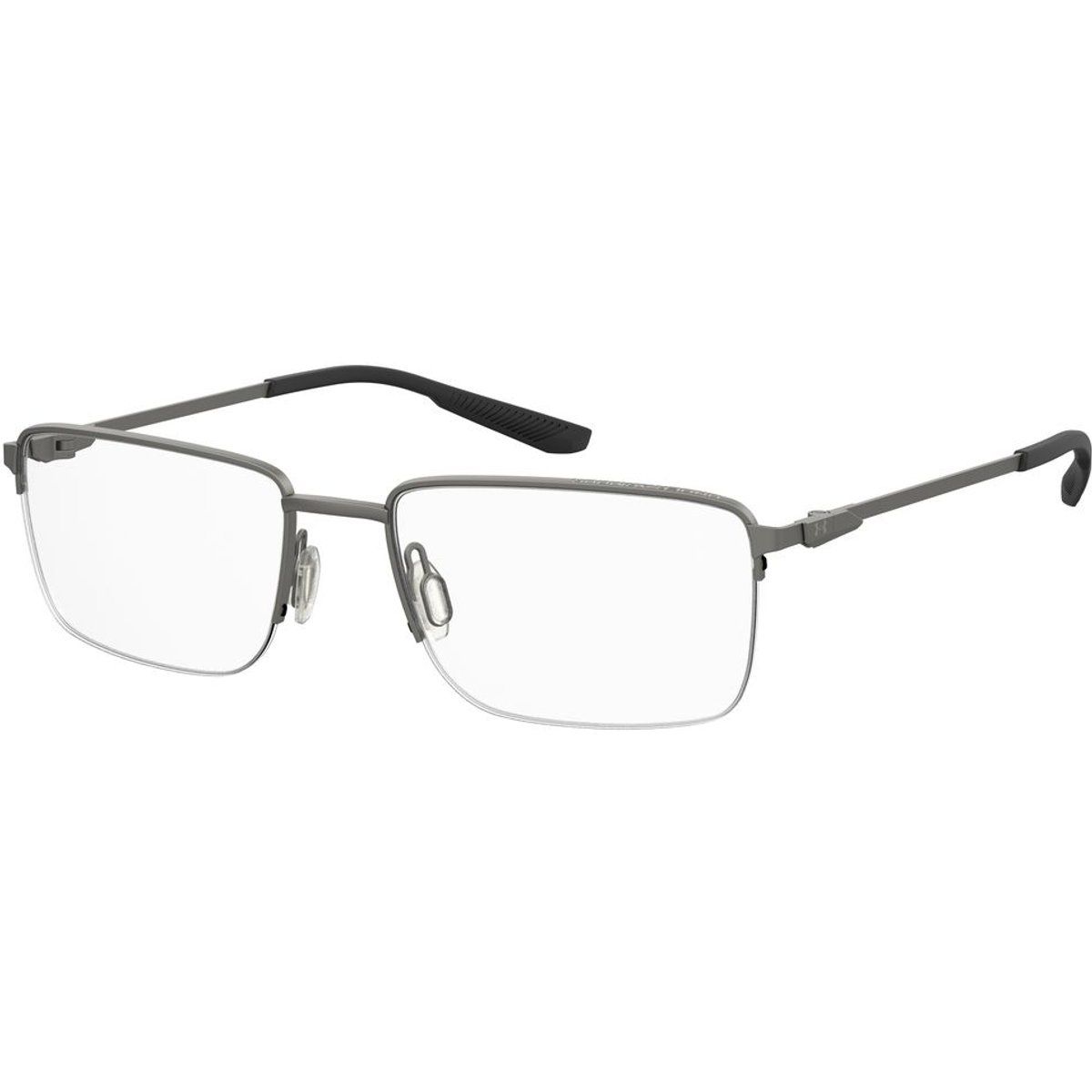 Halbrahmlose rechteckige Brille