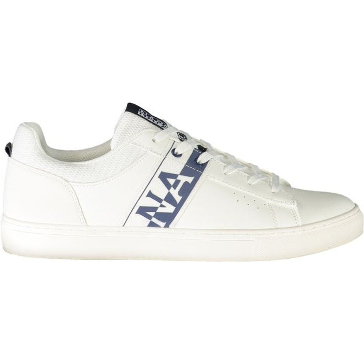 Weiße lässige Low-Top-Sneakers