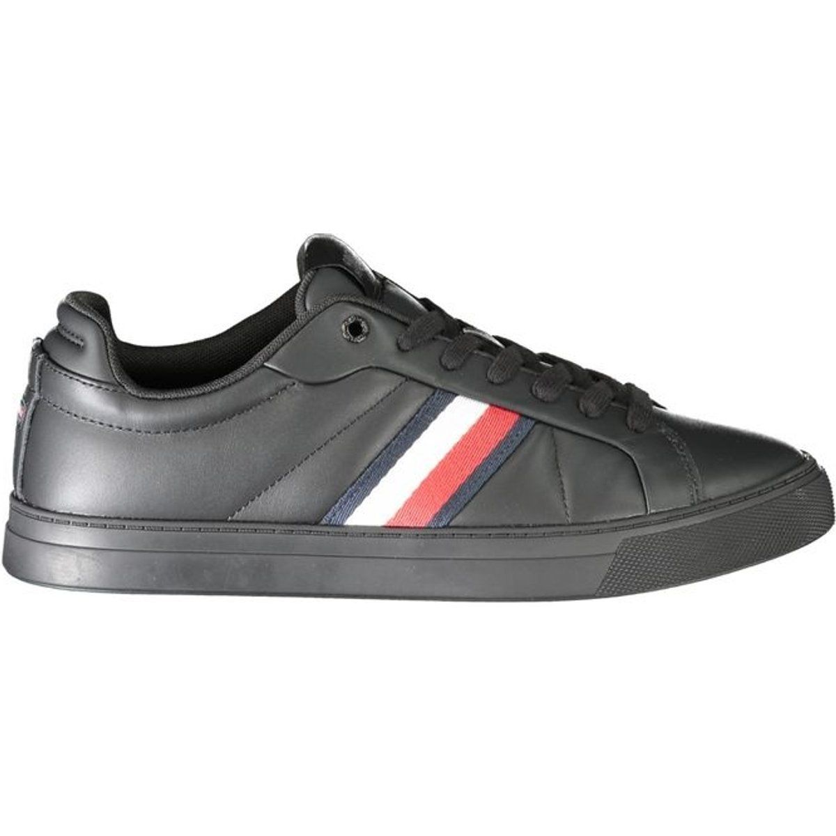 Leder Court Sneakers mit Streifendetail