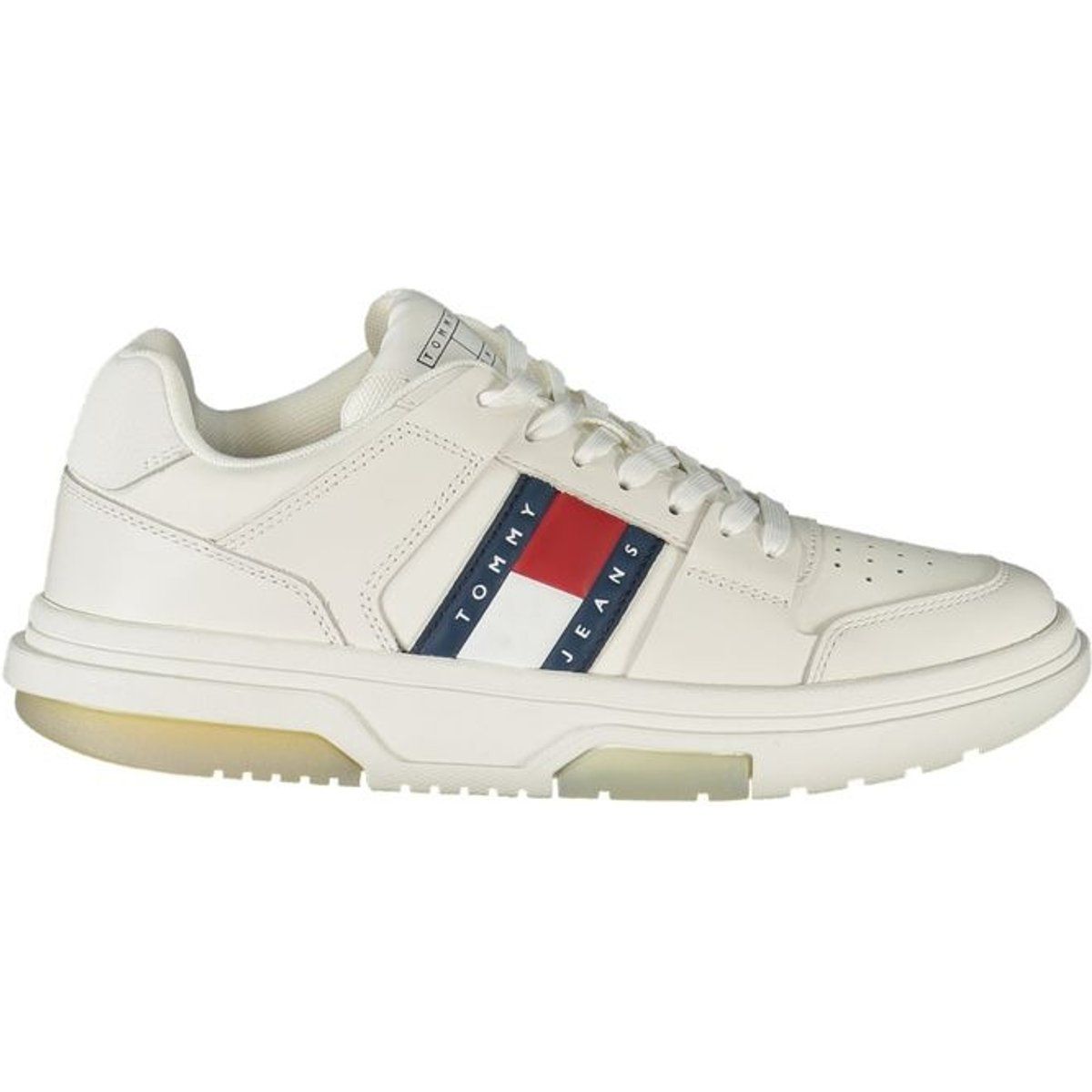 Off-White Leder Tommy Jeans Sneakers