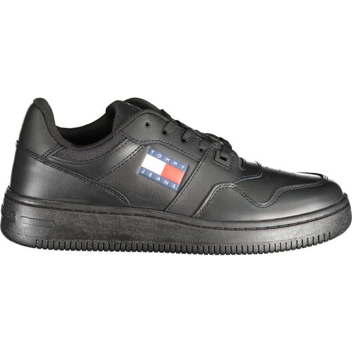 Court Sneakers mit Leder-Optik