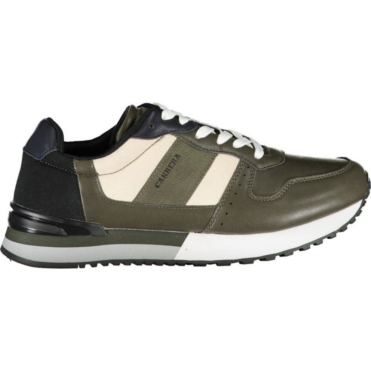 Lässige Schnür-Sneakers aus Ledergemisch