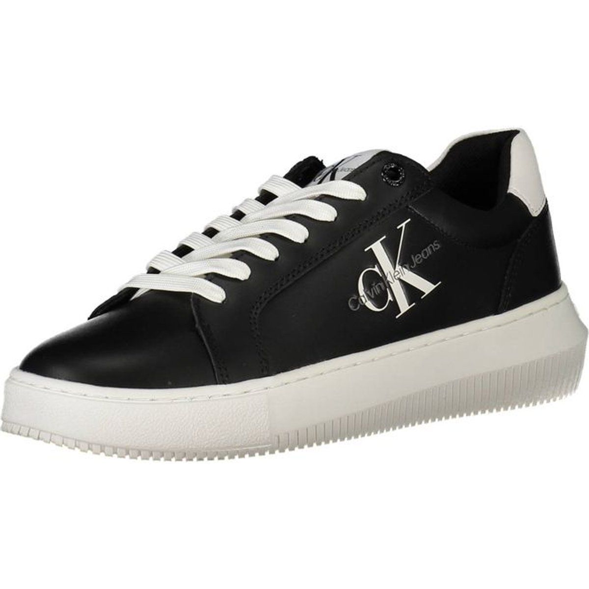 Schwarze Plateau-Fashion-Sneakers