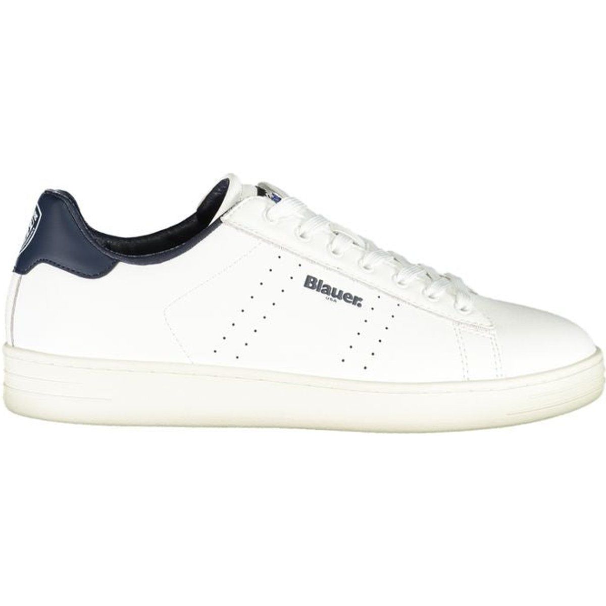 Moderne weiße Court-Sneakers aus Leder