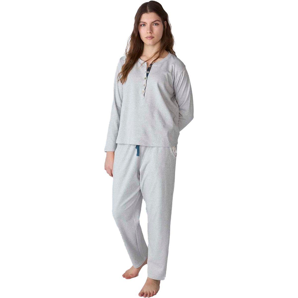 Langärmeliges Loungewear-Pyjama-Set