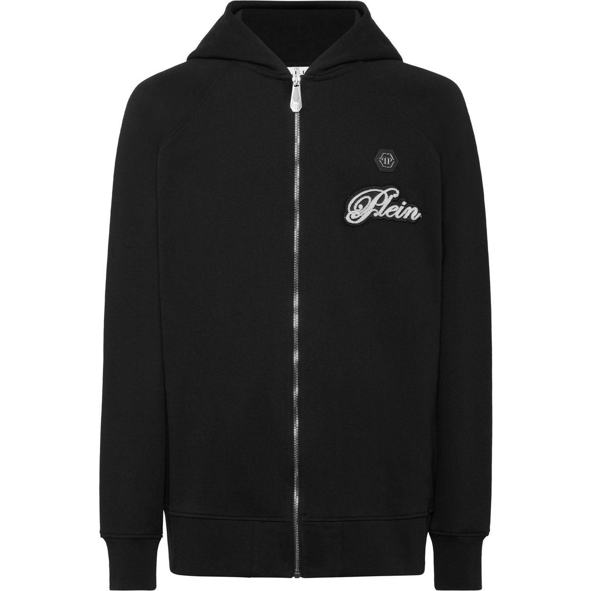Lässige Fleece-Kapuzenjacke mit Reißverschluss