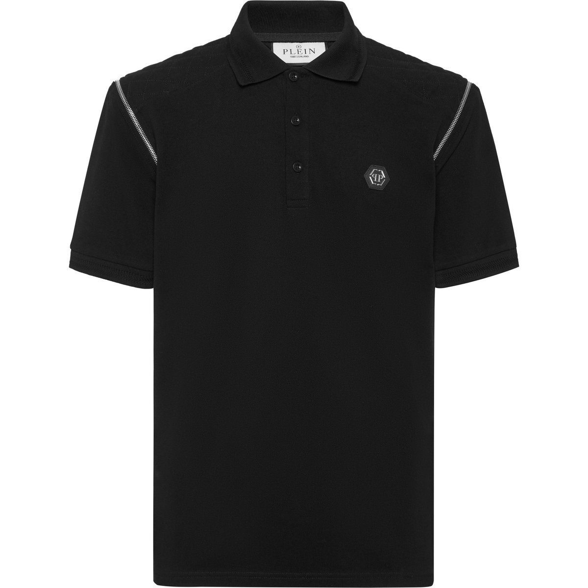 Modernes Baumwoll-Piqué-Poloshirt