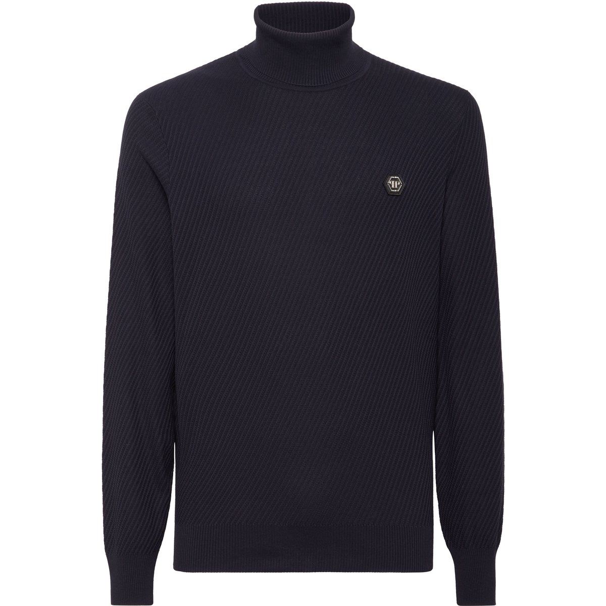 Herren Wollseide Rollkragenpullover