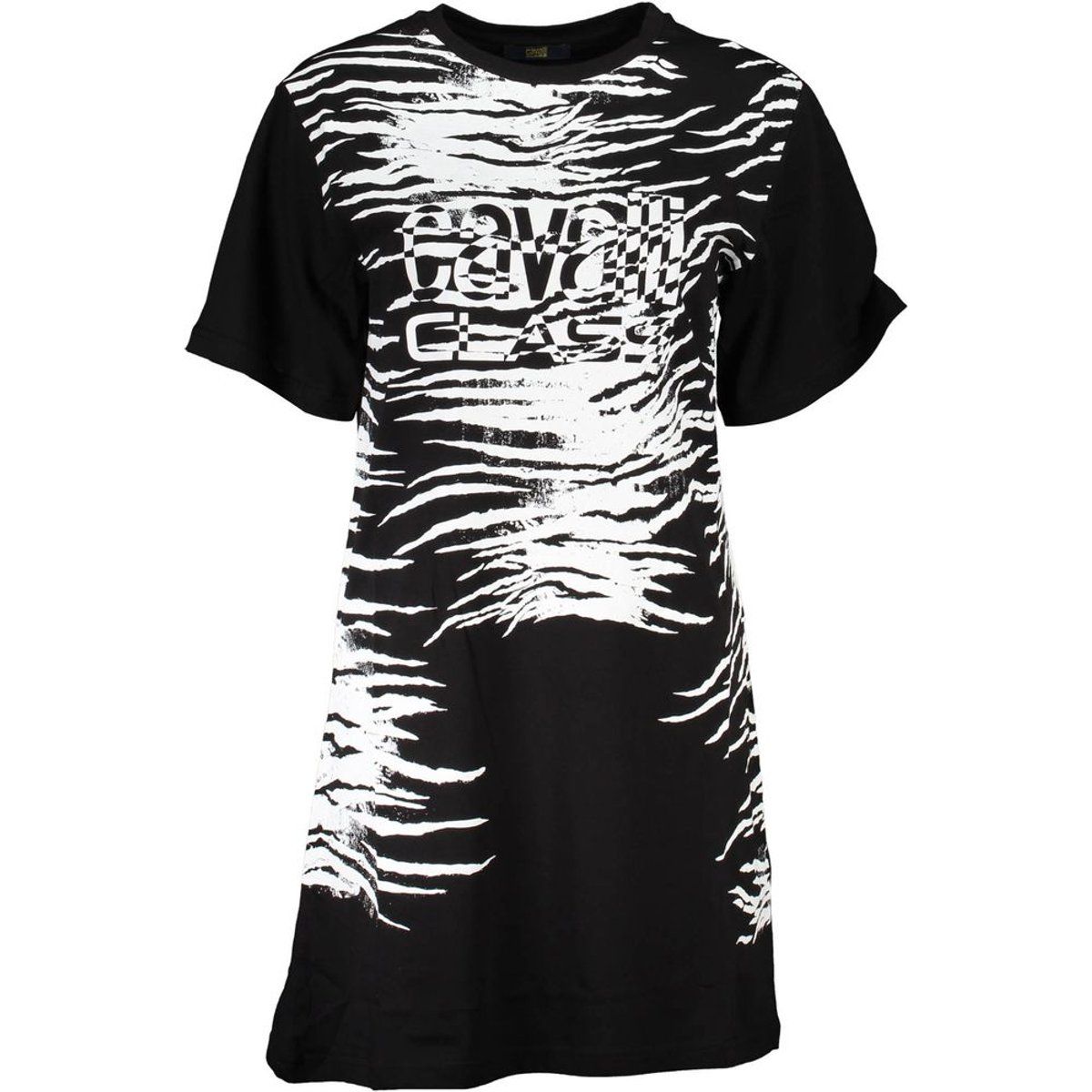 Mini-T-Shirt-Kleid mit Zebra-Print