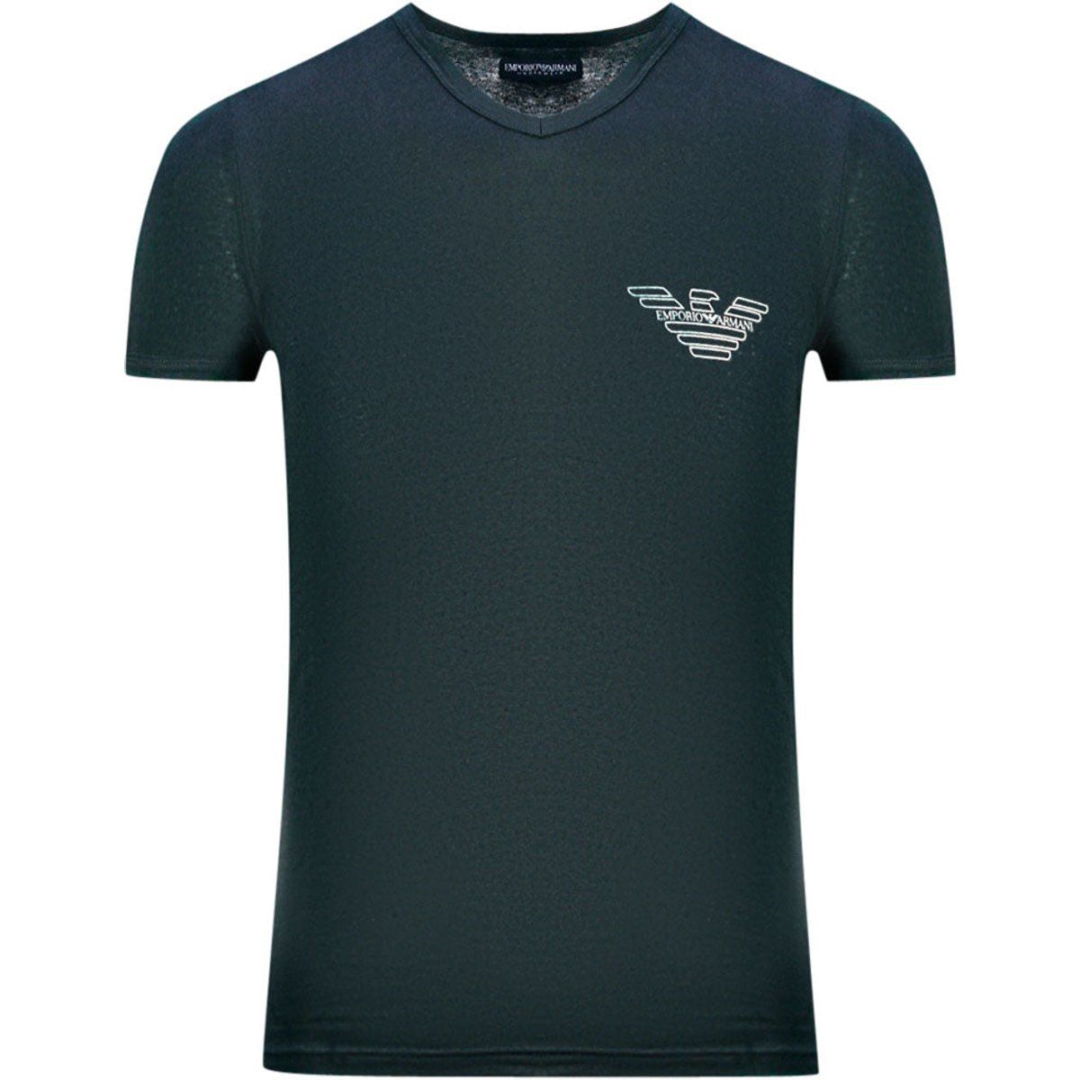 Herren V-Ausschnitt Logo T-Shirt