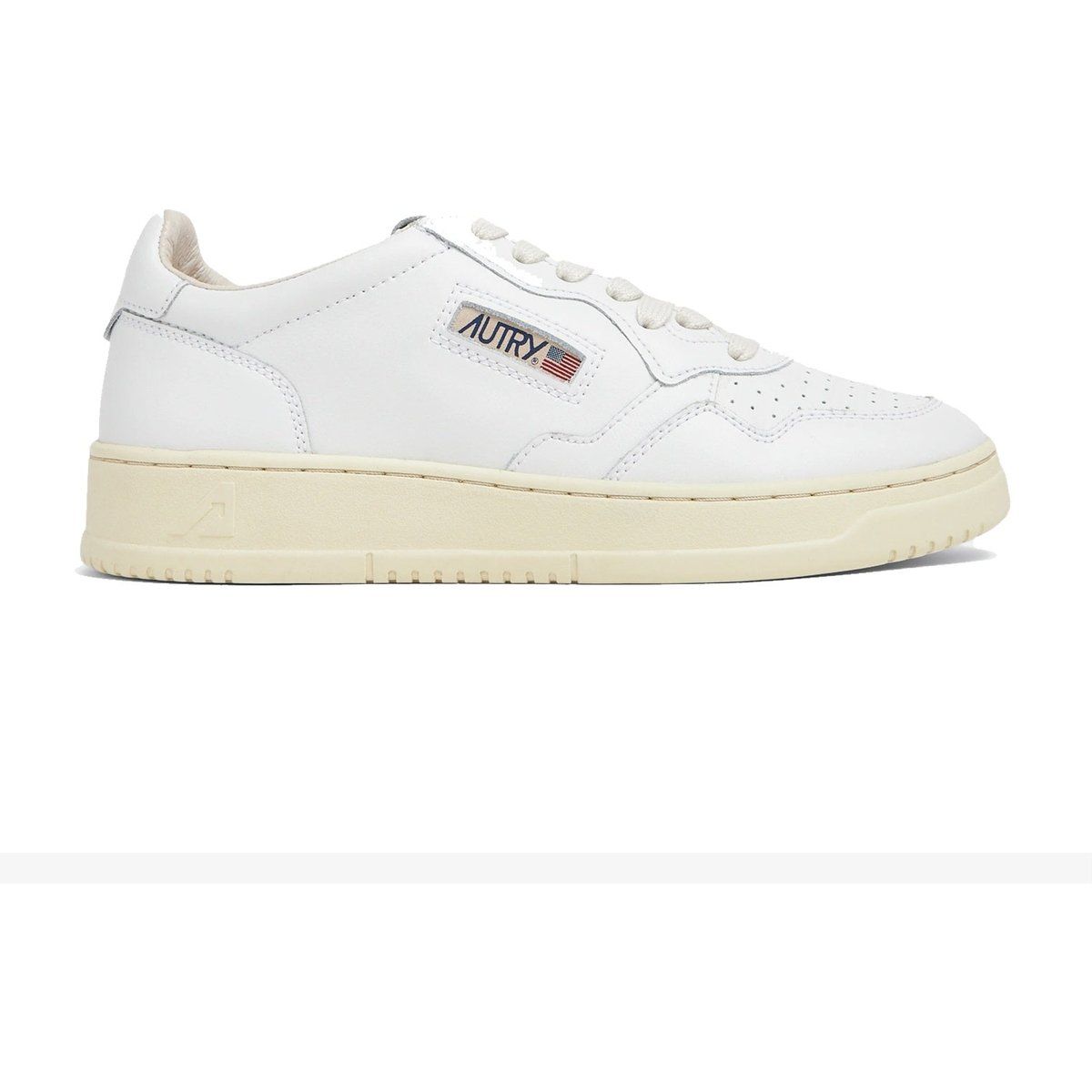 Weiße Leder-Sneakers