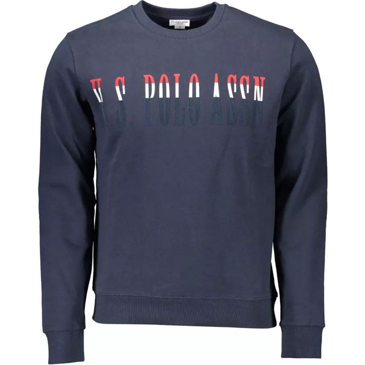 Marineblaues Rundhals-Sweatshirt mit Logo