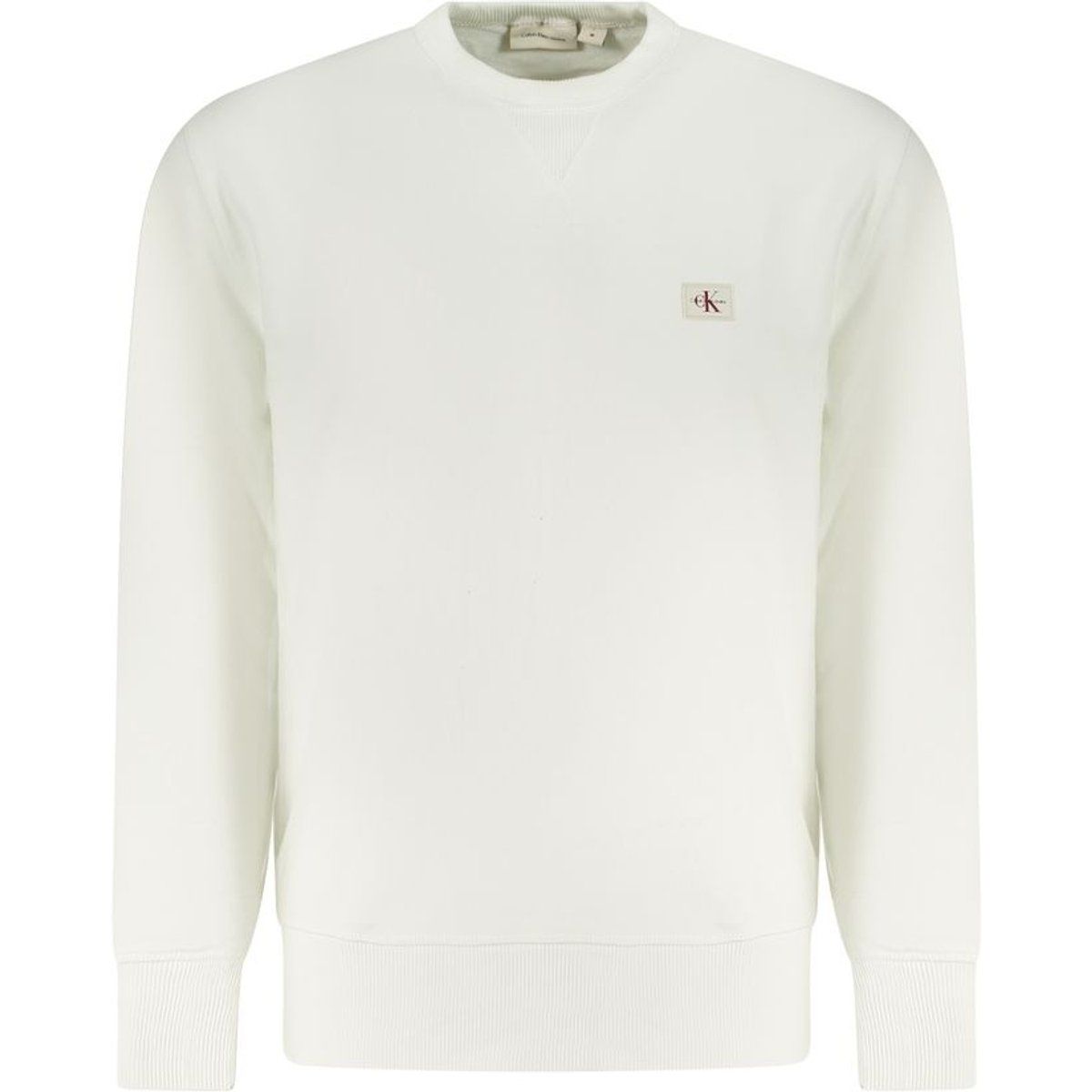 Minimalistisches Baumwollmischung Rundhals-Sweatshirt