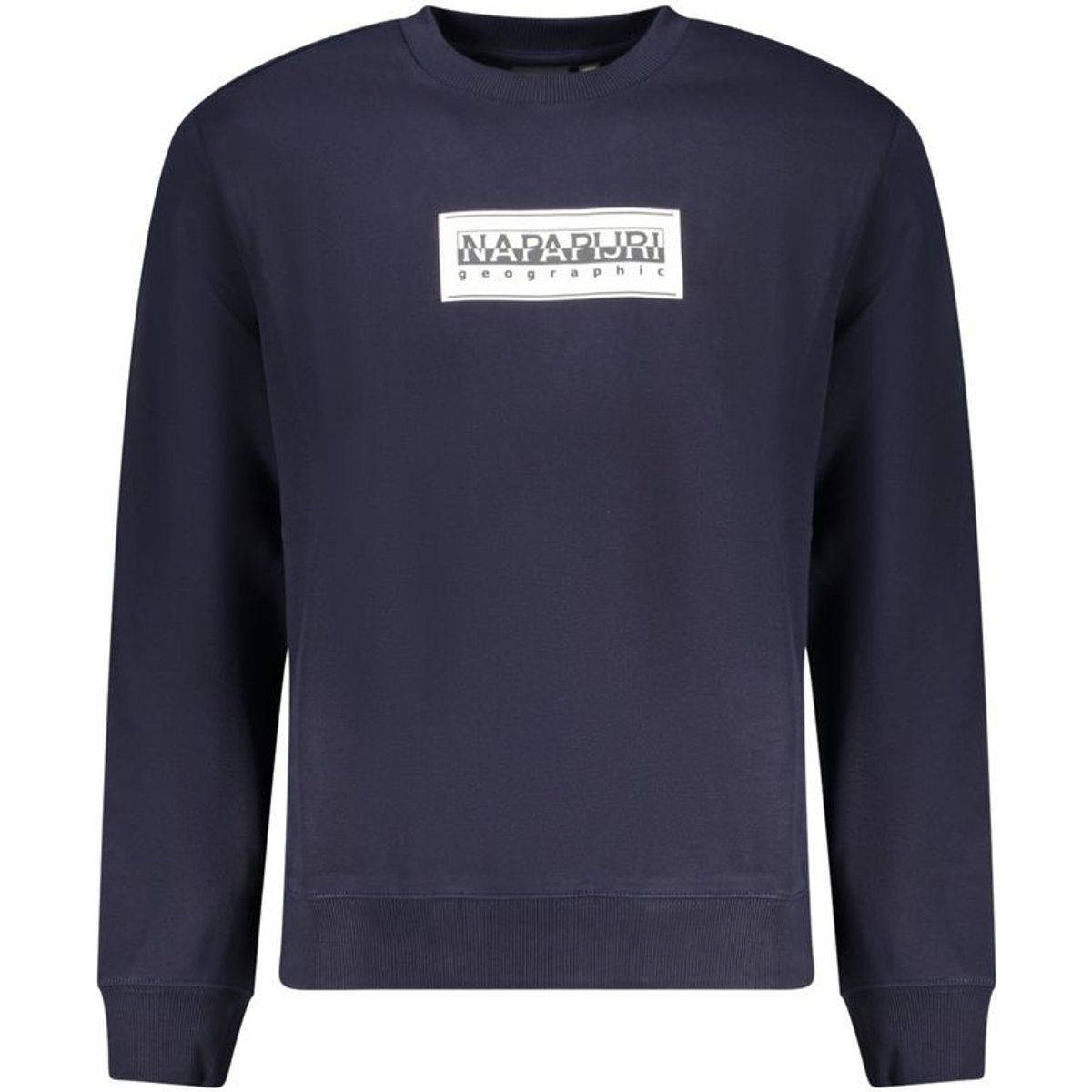 Klassisches Baumwollfleece Rundhals-Sweatshirt