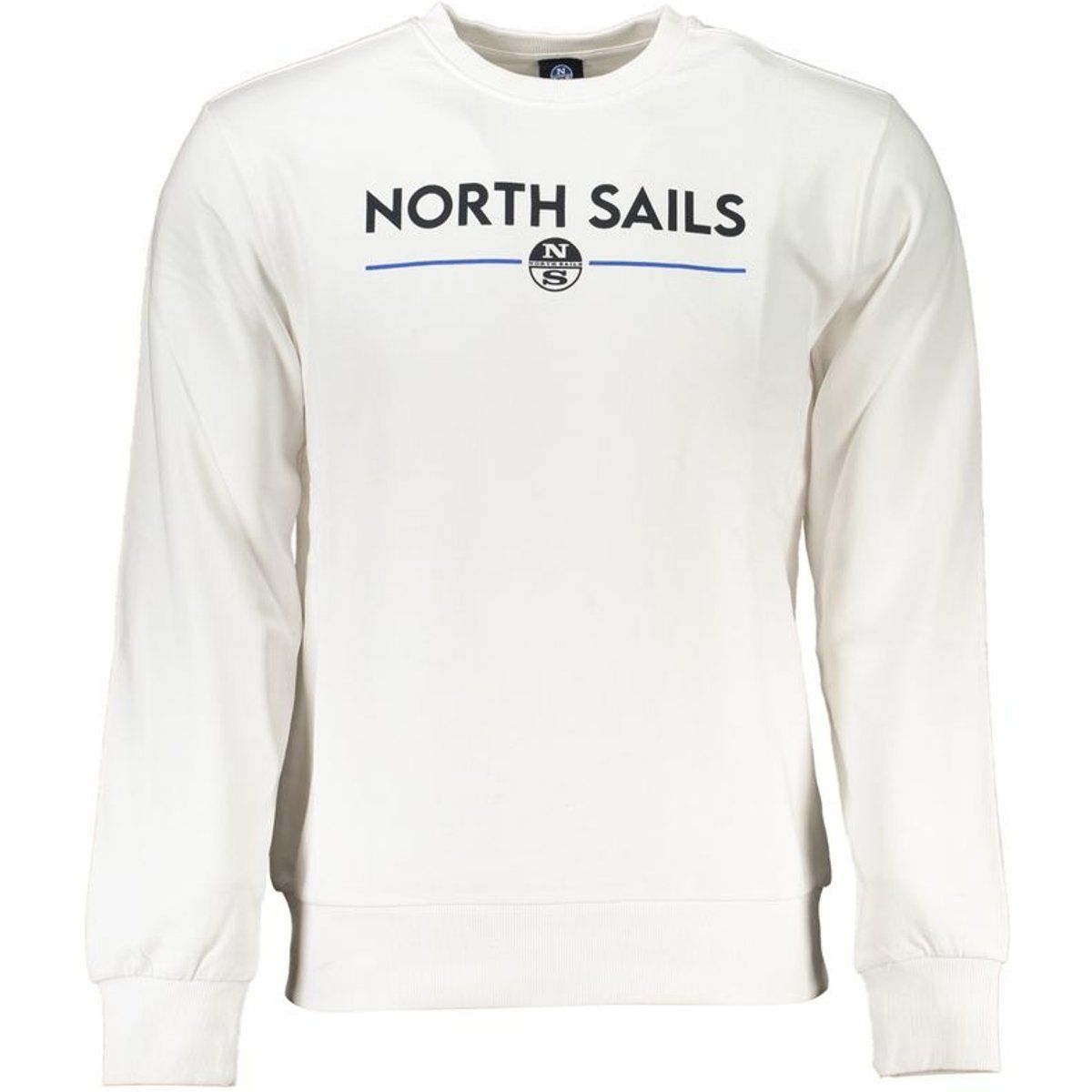 Off-White Rundhals Baumwoll-Sweatshirt