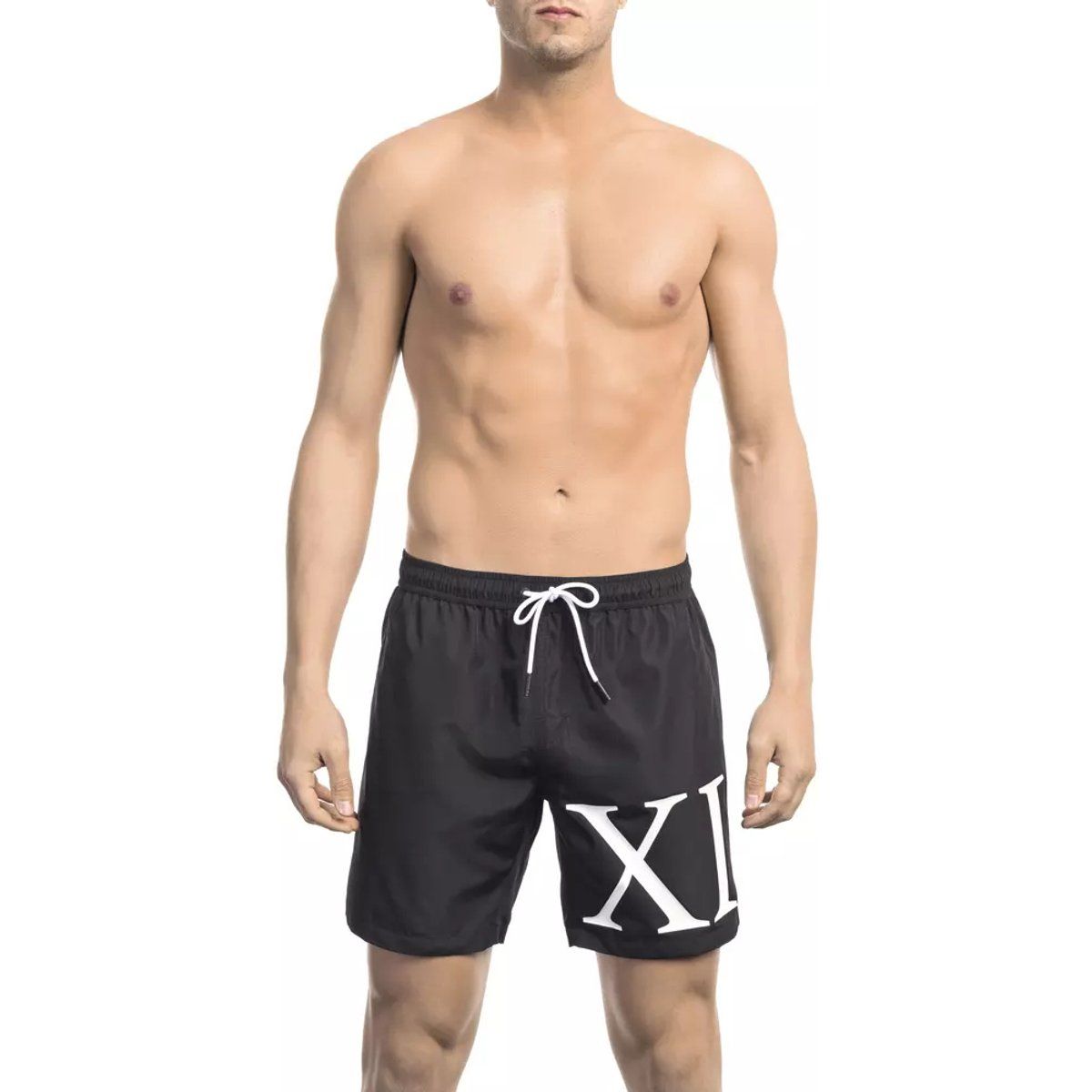 Markante Shorts mit römischen Ziffern