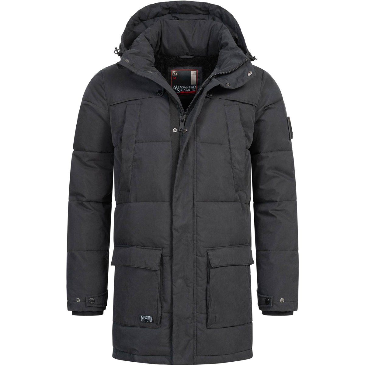 Klassischer Herren-Winterparka mit Steppfutter
