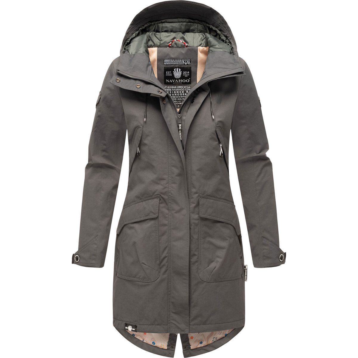 Leichter Übergangs-Parka mit Kapuze