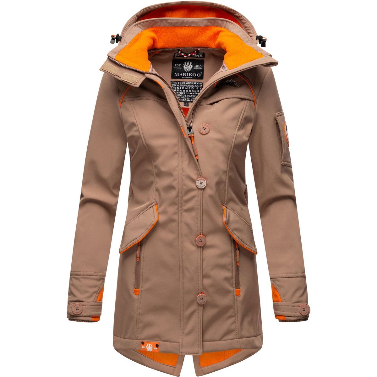 Wasserdichte Softshell Outdoor Jacke mit Kapuze