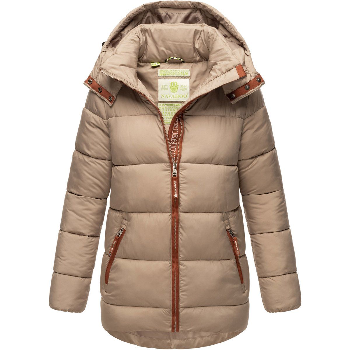 Leichte gesteppte Übergangsjacke mit Kapuze