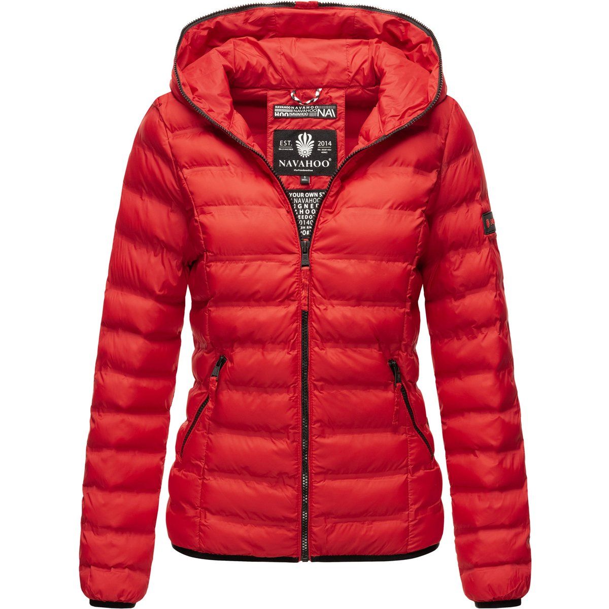 Leichte gesteppte Pufferjacke mit Kapuze