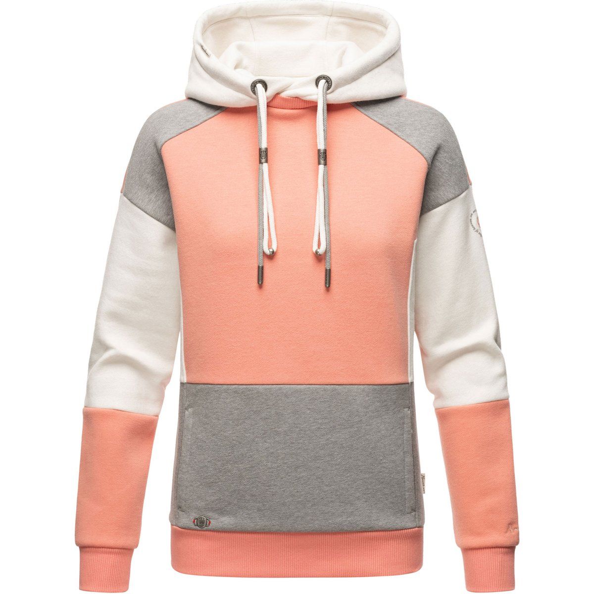 Colorblock Hoodie aus Baumwollmischung