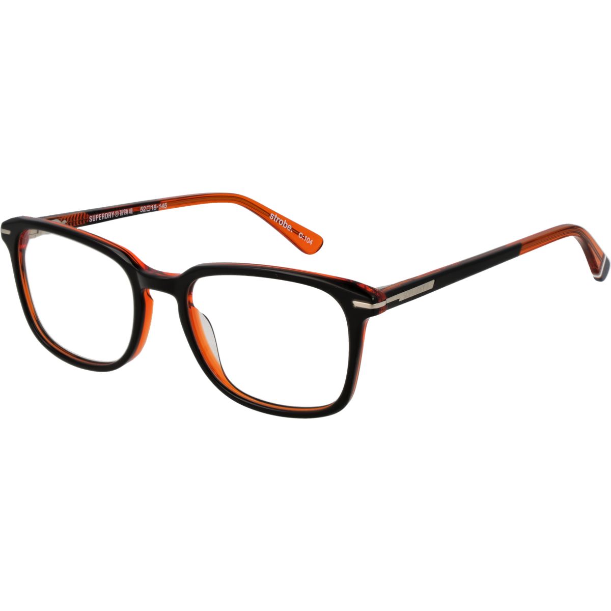 Rechteckige Vollrand-Acetatbrille