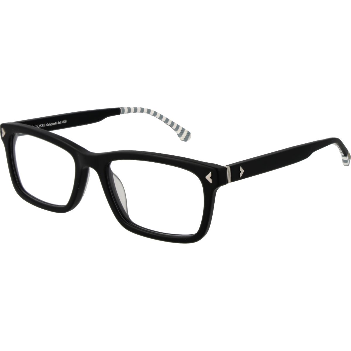 Schwarze Lozza Rechteckige Vollrandbrille