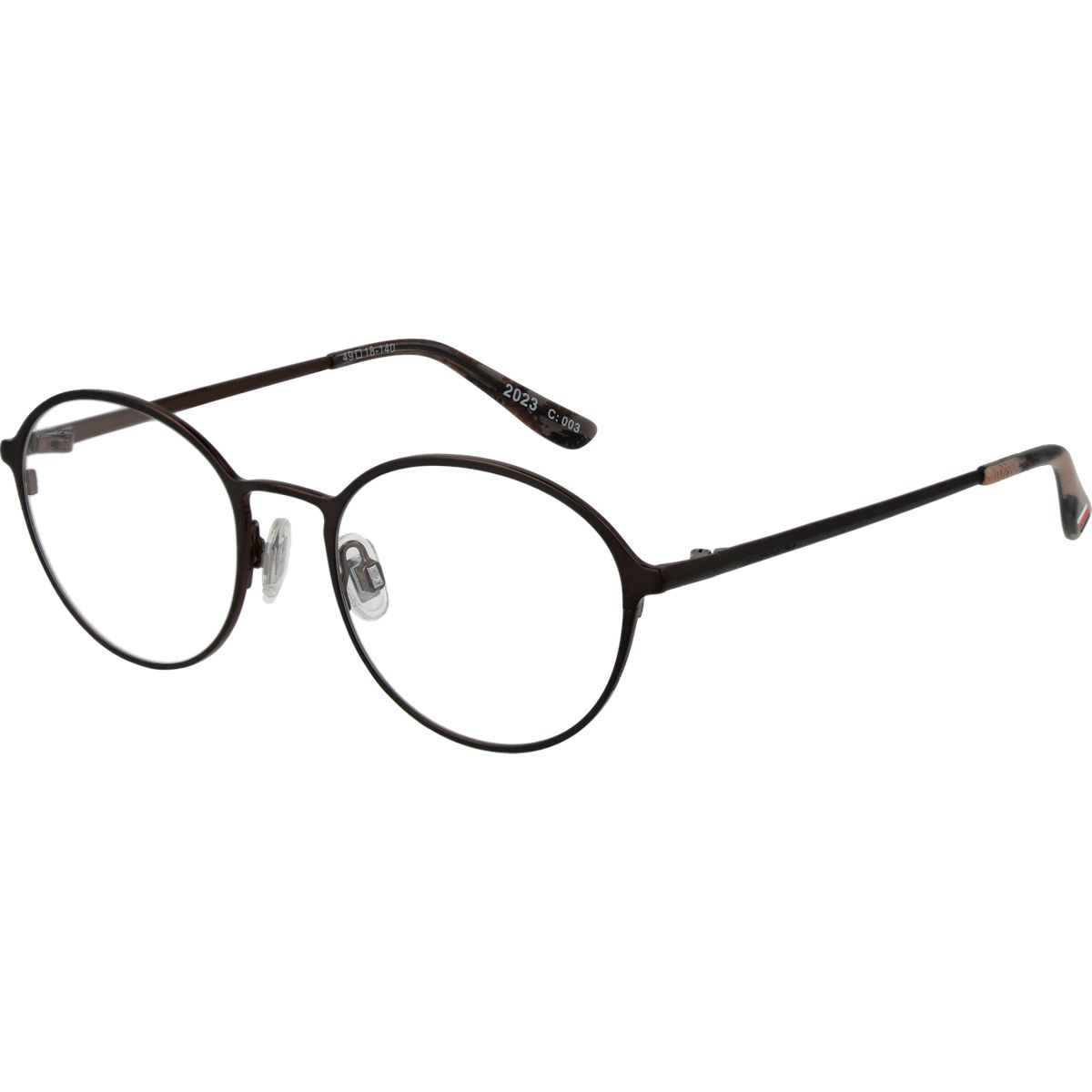 Runde Metall Vollrand Brille