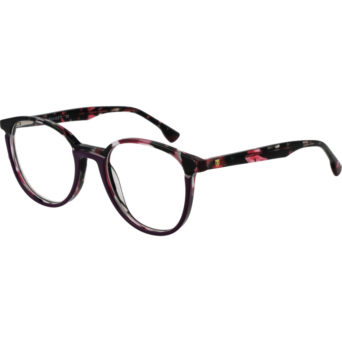 Gemusterte Panto-Vollrandbrille