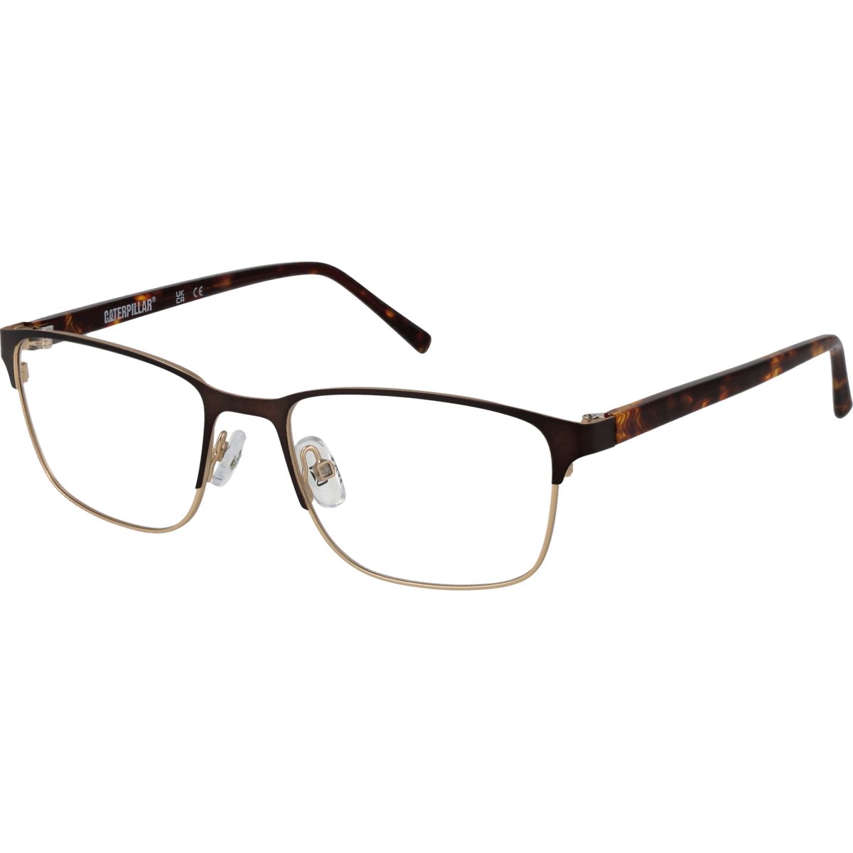 Rechteckige Brille mit Metallrahmen