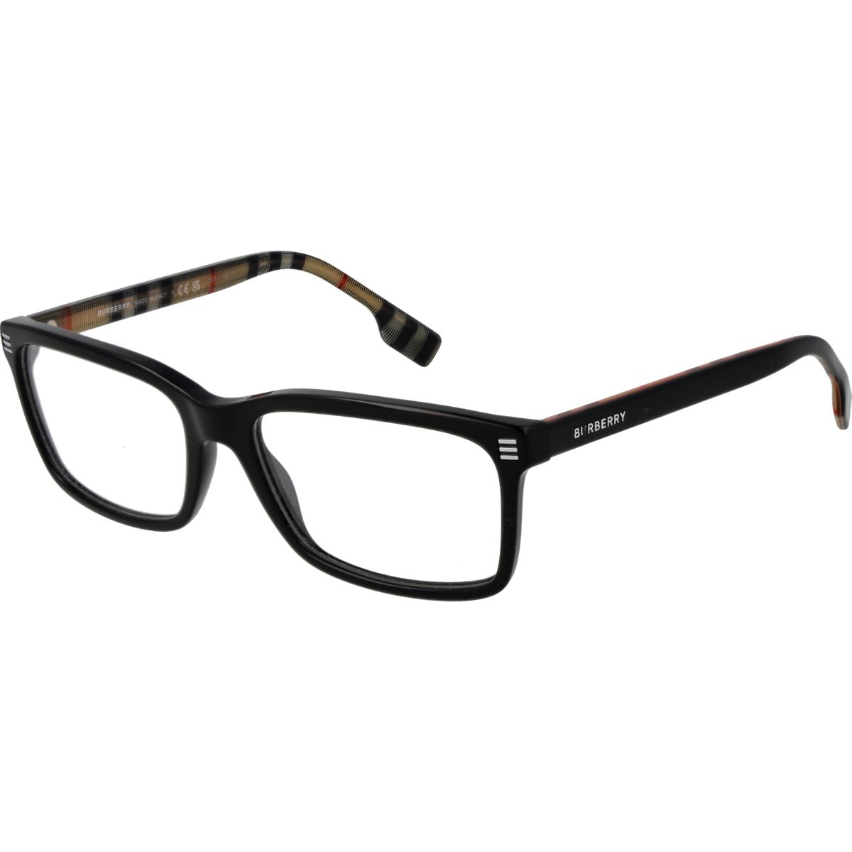 Rechteckige Unisex-Brille mit Vollrand