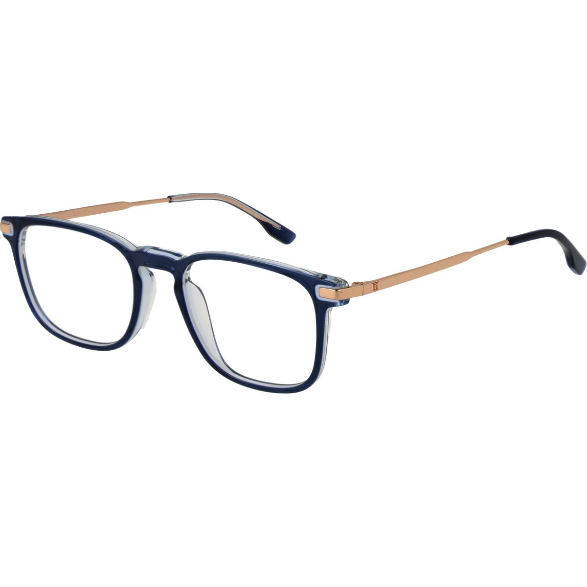 Moderne zweifarbige rechteckige Brille