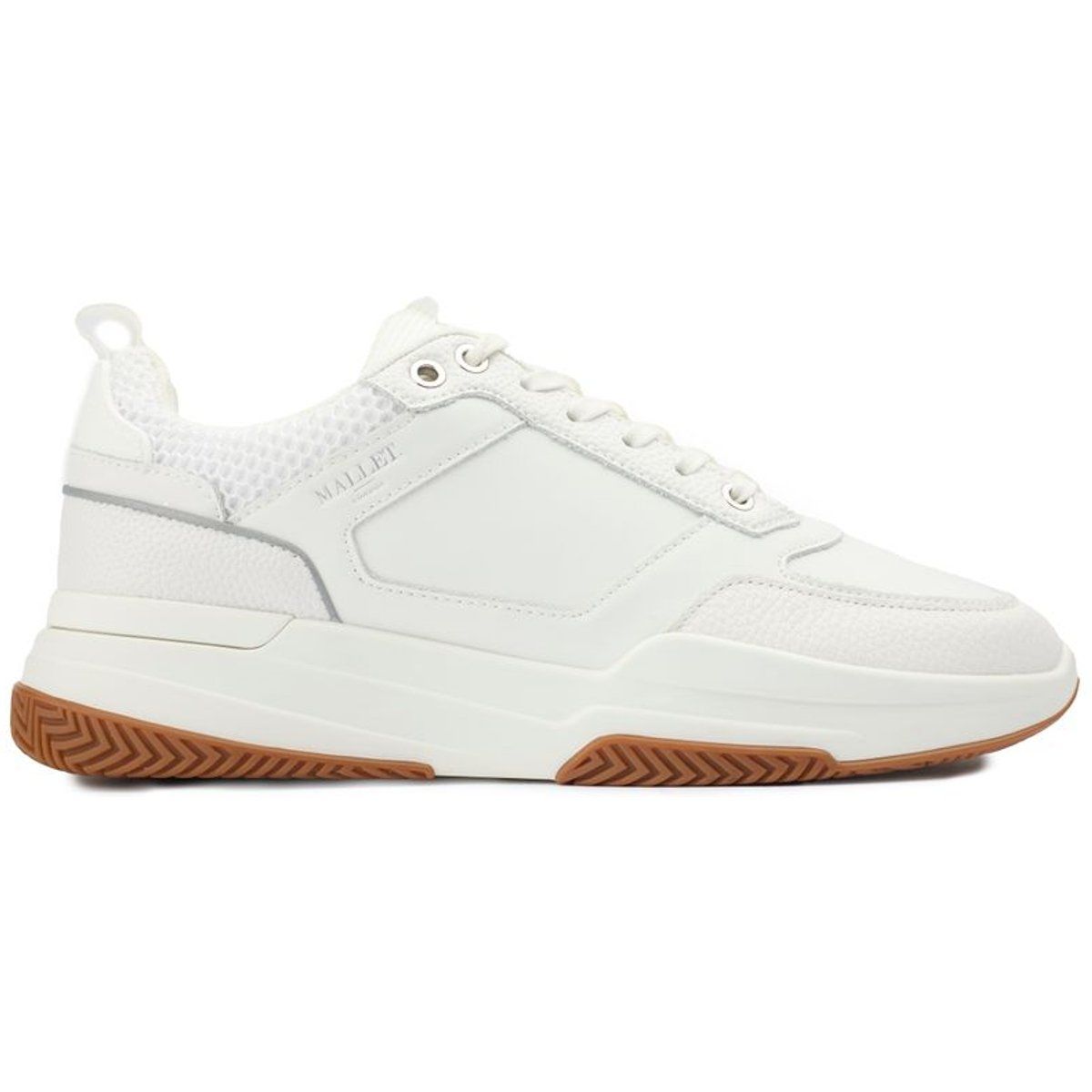 Moderne Low-Top Leder Trainer Sneaker