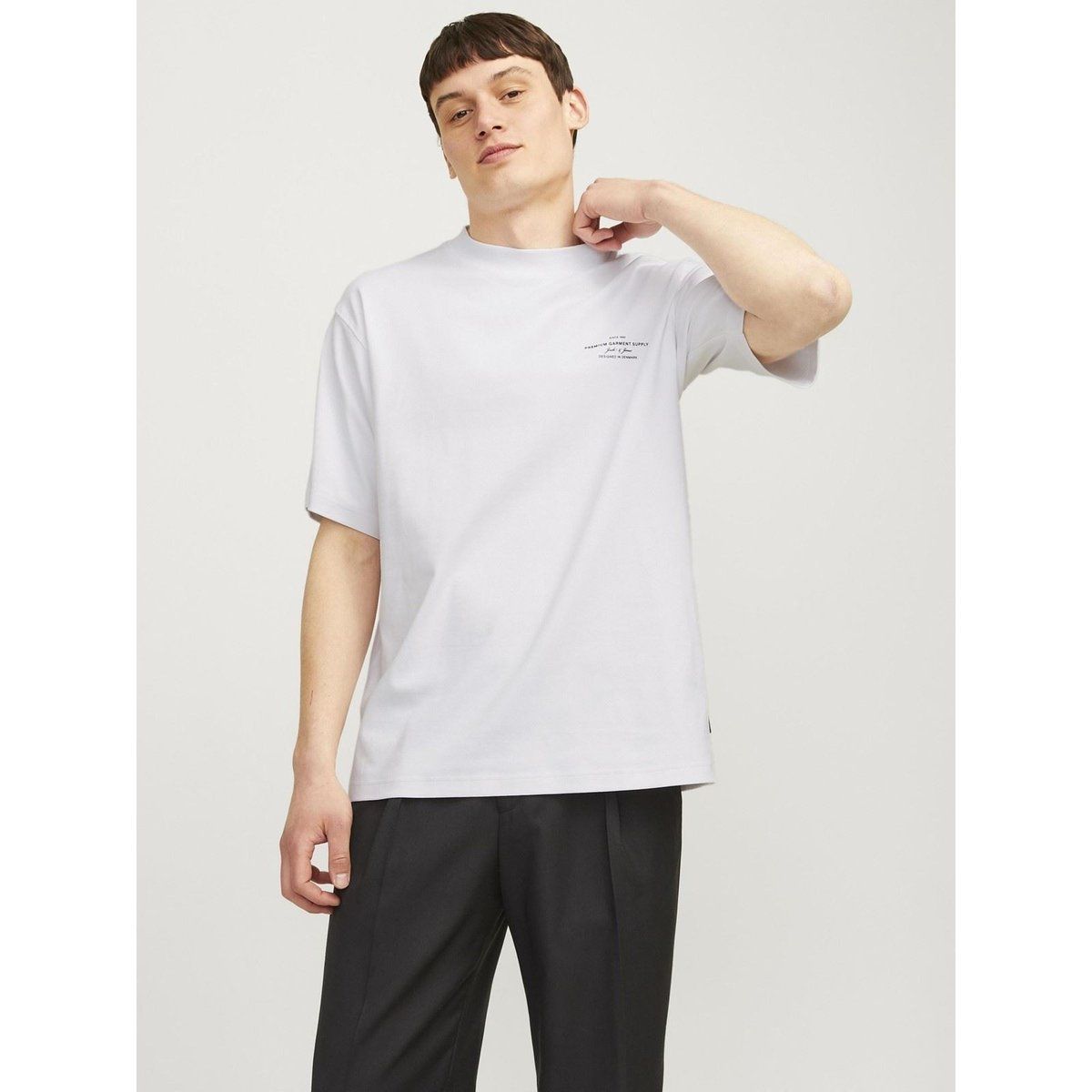 Jack & Jones Chad Branding Baumwoll Herren T-Shirt Weiß