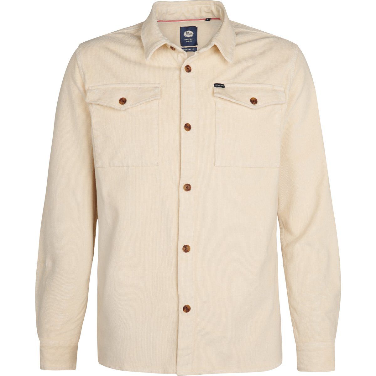 Herren Cord Knopfleiste Overshirt