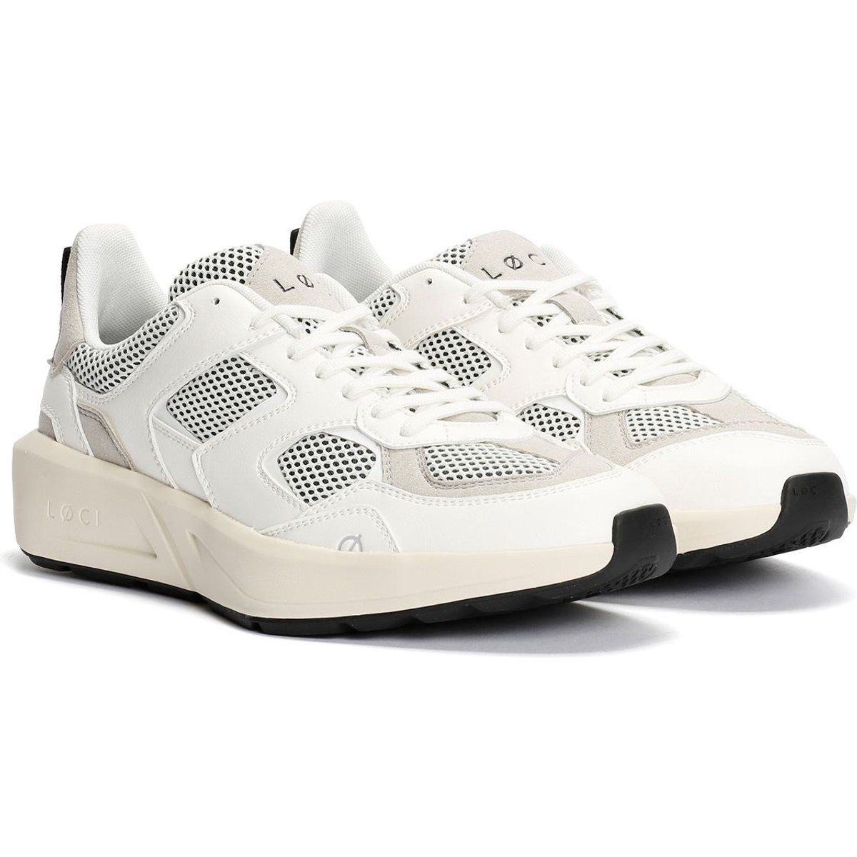 Veganer Mesh-Panel-Sneaker im Retro-Stil