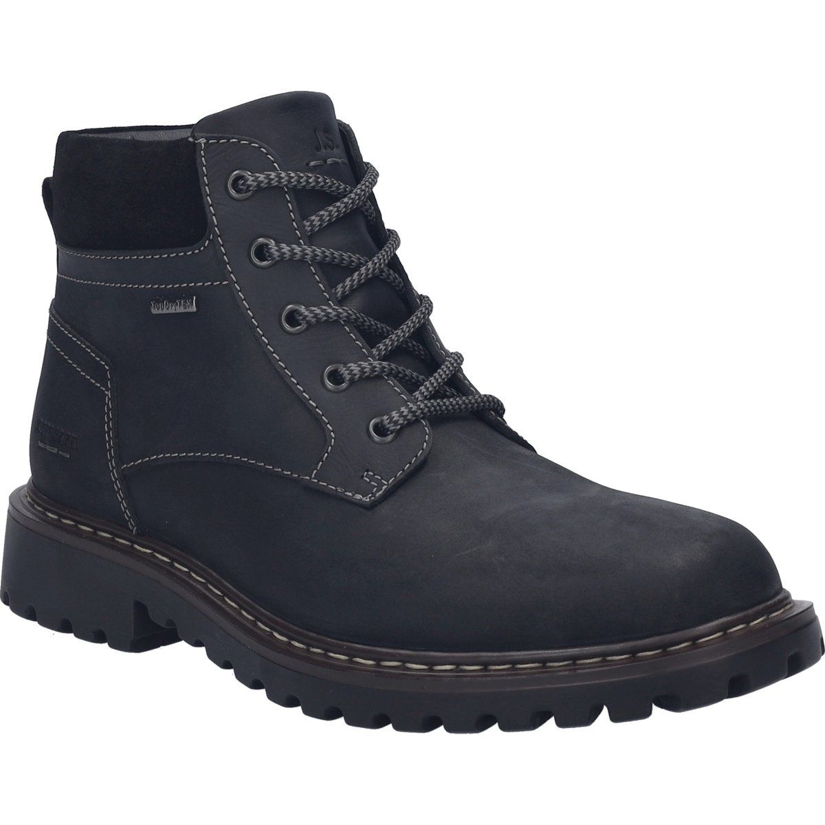 Herren-Leder-Stiefelette mit Schnürsenkeln