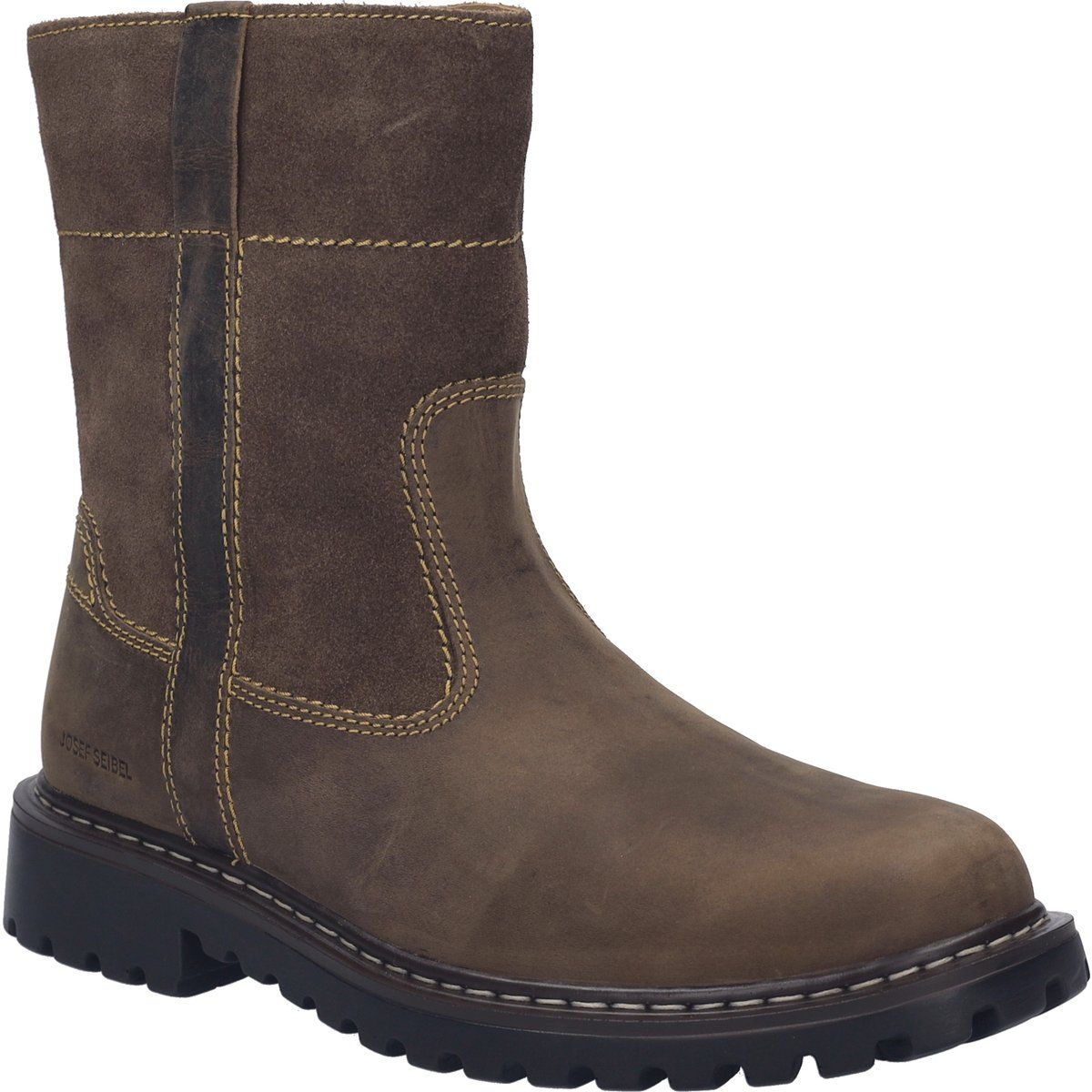 Herren Lederstiefel, mittelhoher Schaft