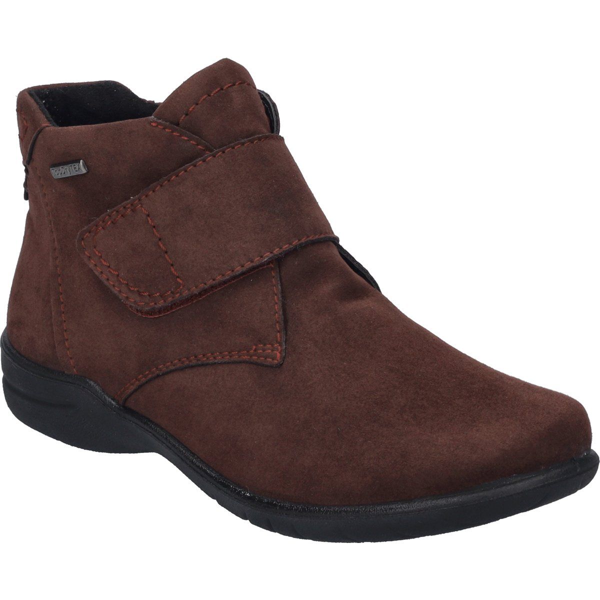 Bequeme Wildleder-Stiefelette mit Riemen