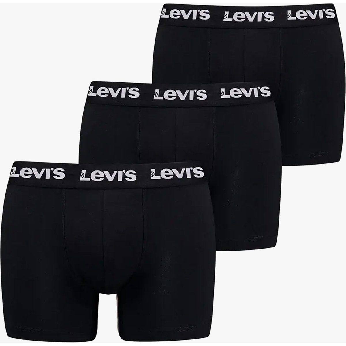 Herren schwarze Boxershorts 3er-Pack