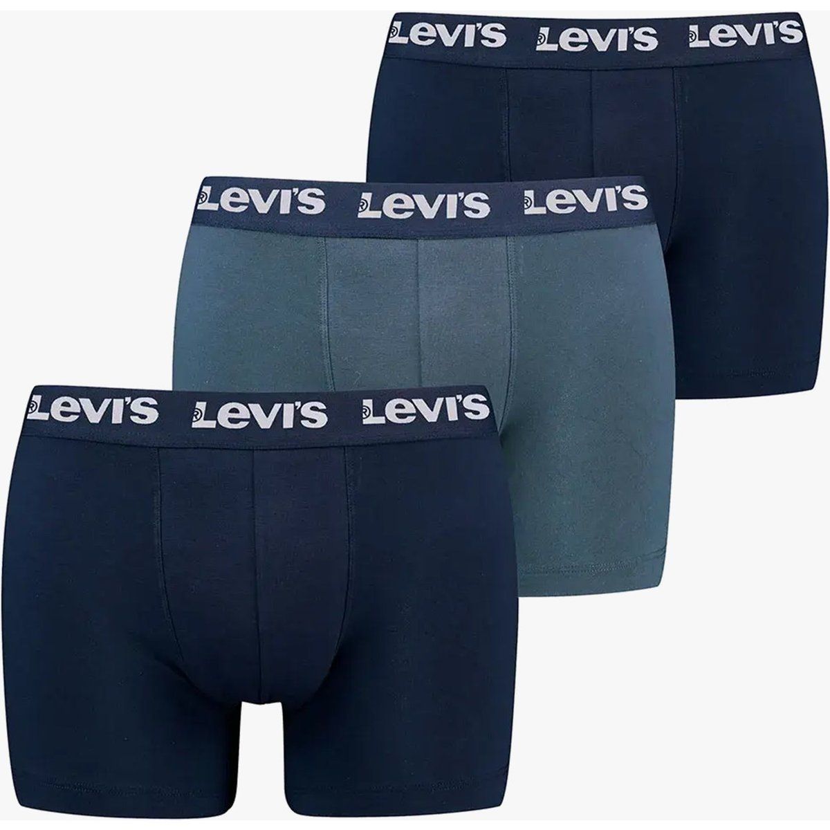 Levi's Repeat Logo Herren 3er-Pack Shorts Navy Kombi