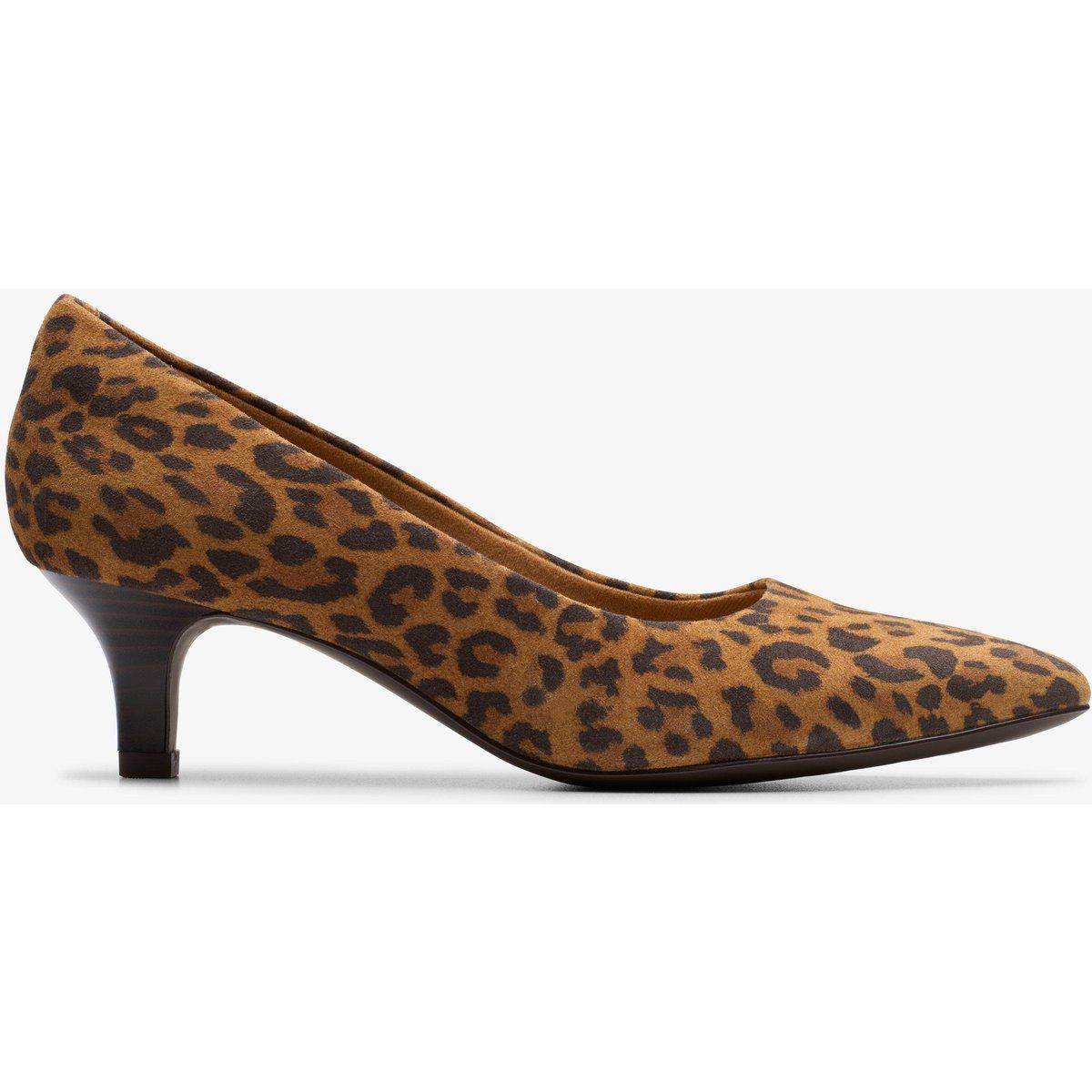 Pumps mit Leopardenmuster und Kitten-Absatz