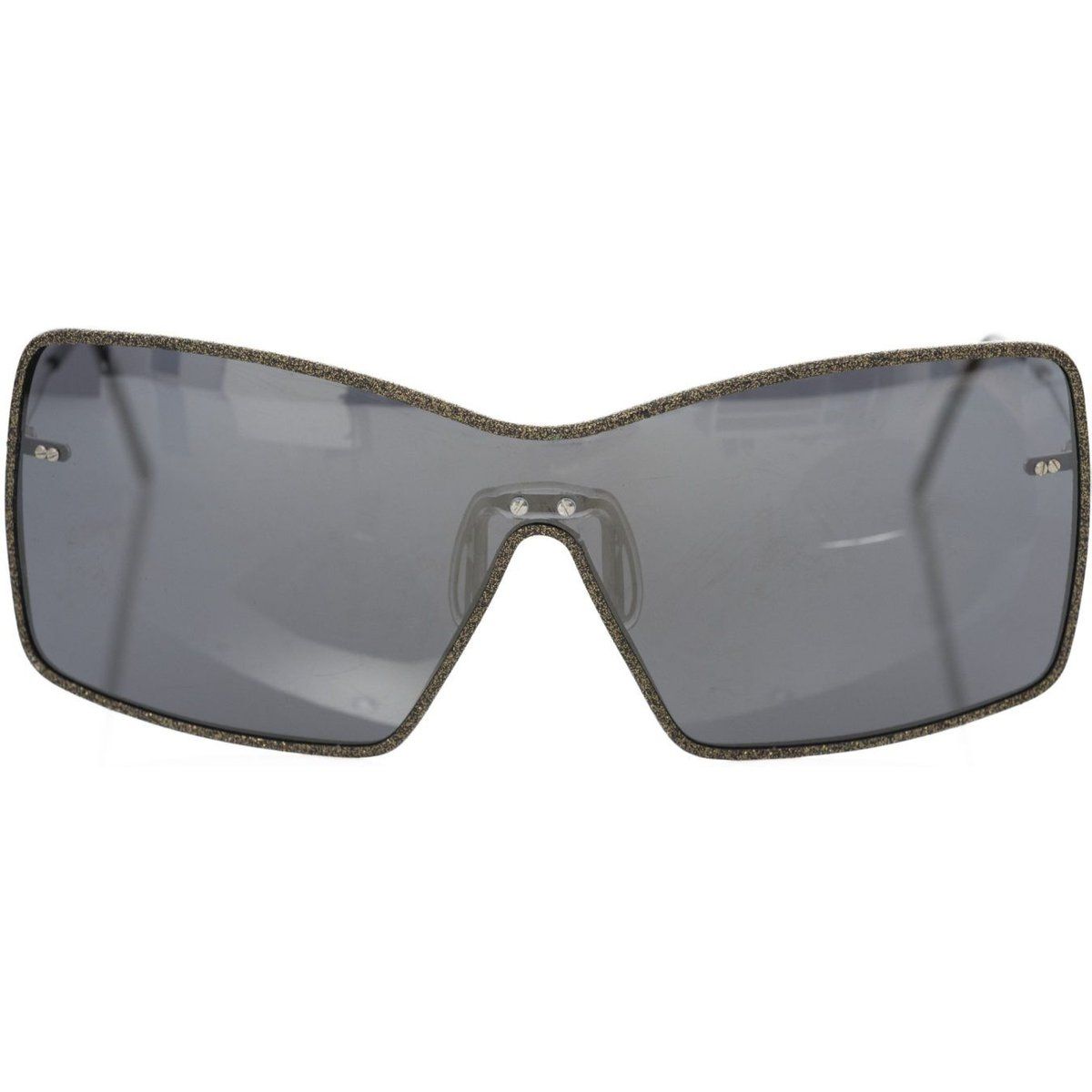 Schild Sonnenbrille mit dunklen Gläsern